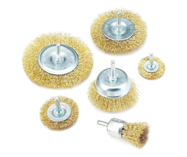 Producto - Set Cepillos Acero Para Pulidora/Taladro 6 Pz Plano Copa (33726)