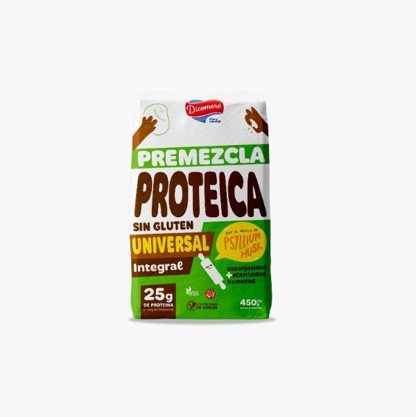 Producto - Premezcla Universal Integral Proteica SIN GLUTEN Dicomere 450gr