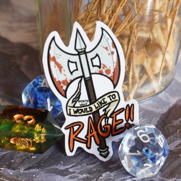 Producto - Sticker I Would Like To Rage (Grog Strongjaw)