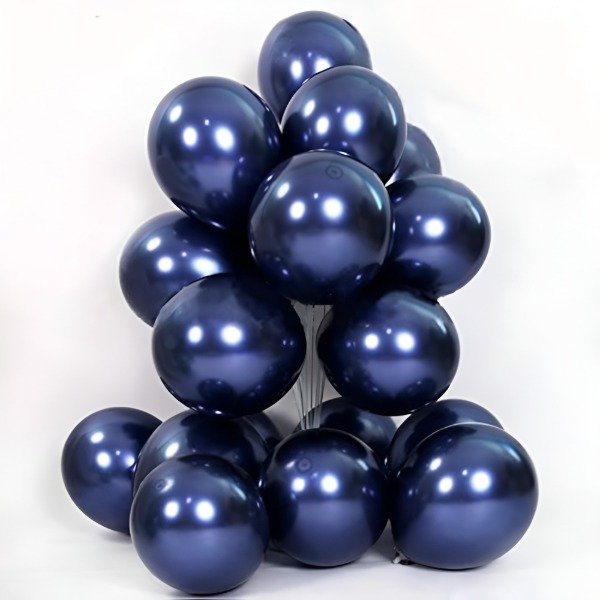 Producto - Globo Cromo 12" Azul Noche x 10