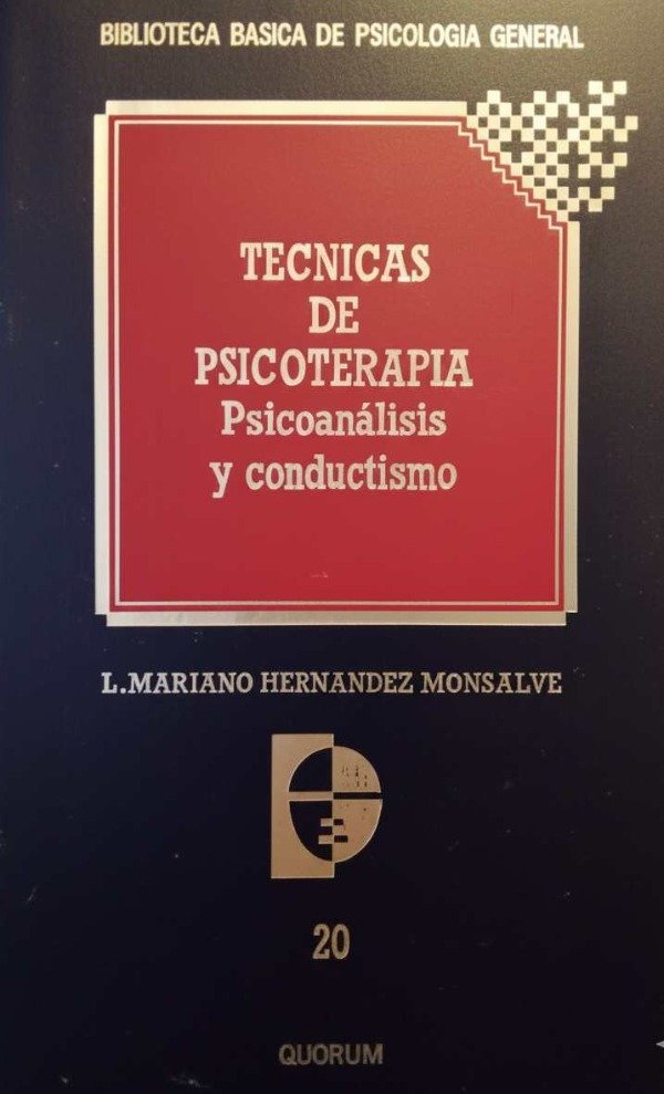 Producto - L. MARIANO HERNANDEZ MONSALVE - TECNICAS DE PSICOTERAPIA