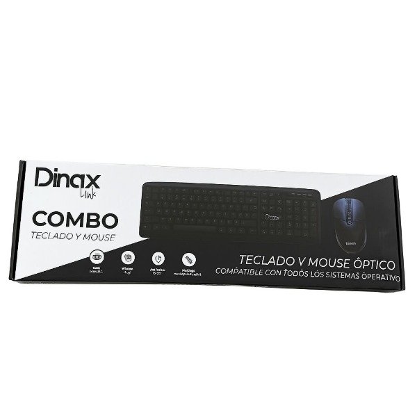Producto - COMBO TECLADO Y MOUSE OPTICO