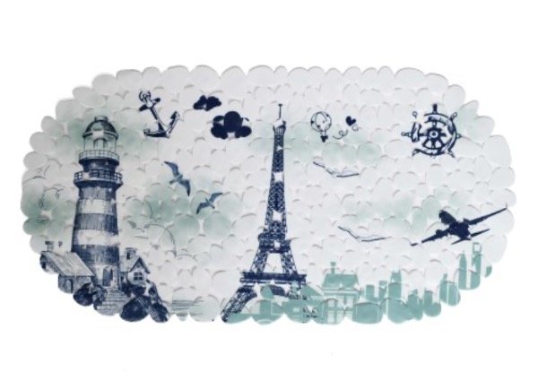 Producto - Alfombra de baño Pvc Decorada Eiffel