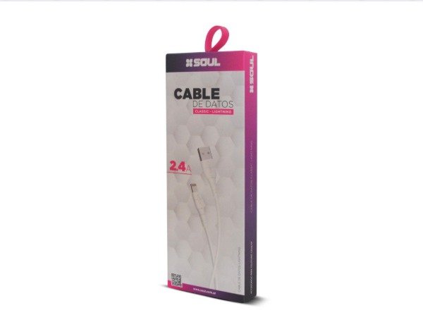 Producto - CABLE DE DATOS CLASSIC-LIGHTNING 2.4A