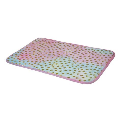 Producto - ALFOMBRA DE AMBIENTE MULTICOLOR CORAZONES 40X60CM