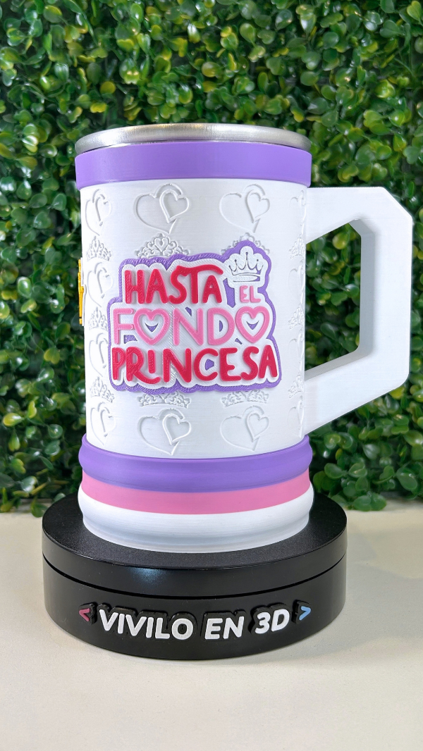 Producto - JARRA CHOPP UN POCO DE CHISME BLANCA - PRINCESA 500ML - 2