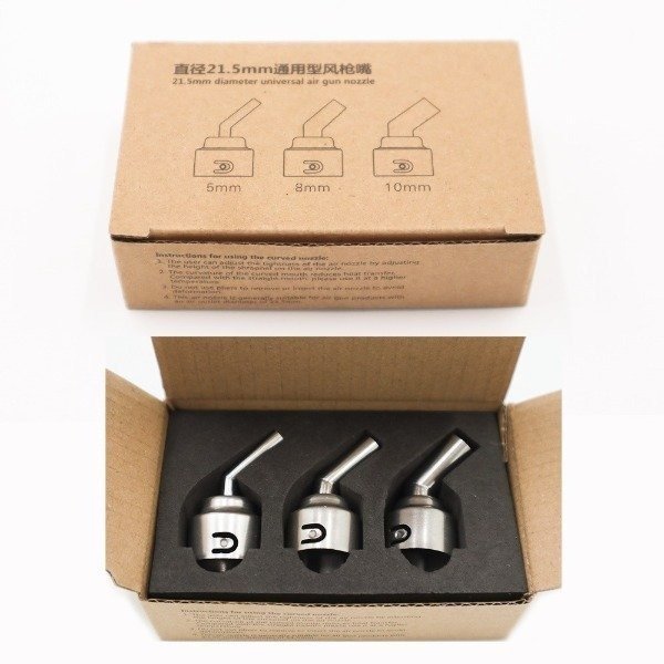Producto - Set Boquilla curva Estacion Aire Sugon - maneral moderno - diam. 21.5 mm