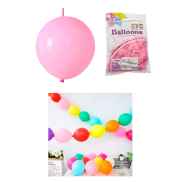Producto - Globo Cadena 10" Rosa x 25