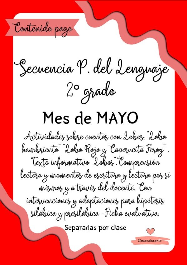 Producto - SECUENCIA MAYO PDL SEGUNDO