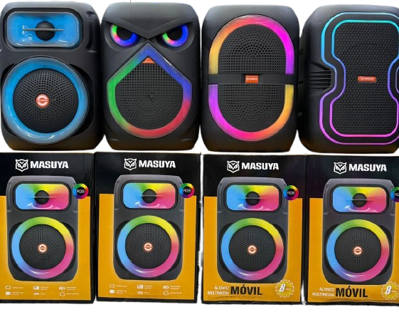 Producto - Parlante bluetooth 8" con luz FLAMA