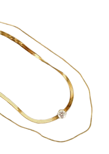 Producto - Gargantilla doble JADHE gold