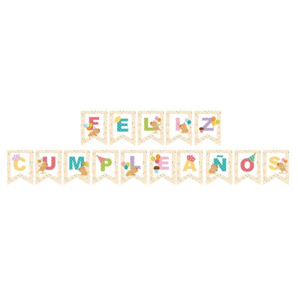 Producto - Banderín feliz cumpleaños CAPIBARA
