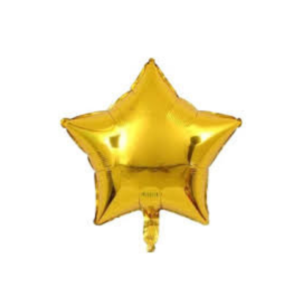 Producto - Globo estrella metalizada 18" (45cm) color dorado x10un