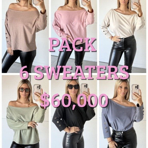 Producto - Pack Sweaters Lanilla Otoño X 6 (Art 209R)