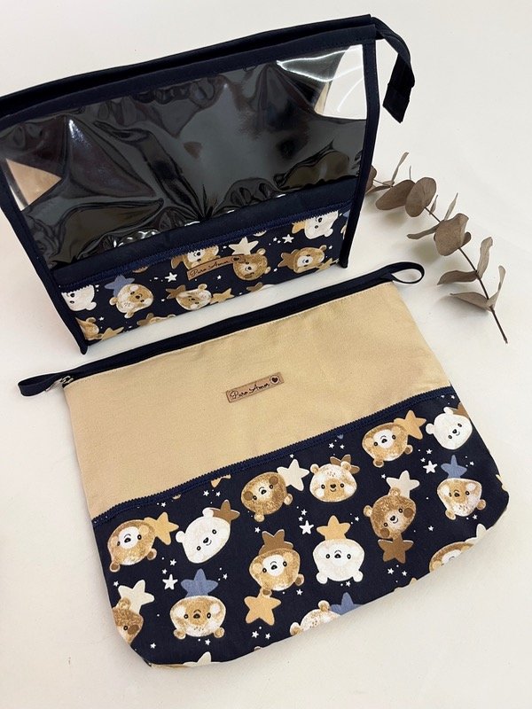 Producto - Set osos azul marino y arena