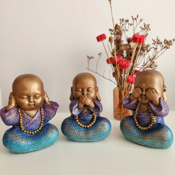 Producto - Los Tres Budas Sabios - Multicolor