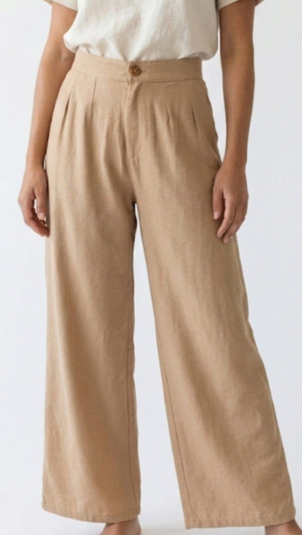 Producto - Pantalón Ancho Con Cierre Botón Taylor Liso (Art. 5461)