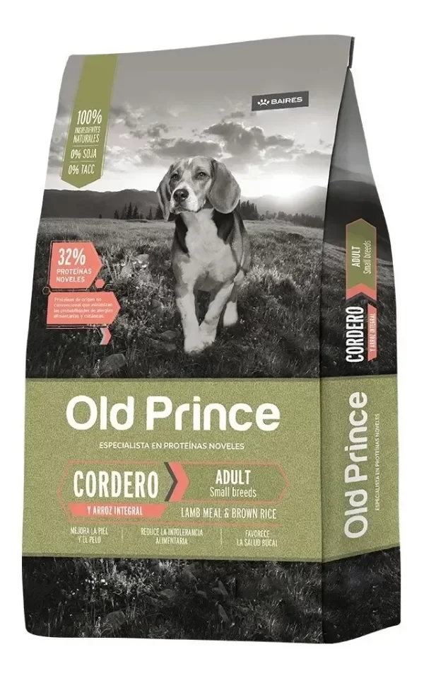 Producto - OLD PRINCE NOVEL CORDERO Y ARROZ INTENGRAL ADULTO SMALL 3 KG