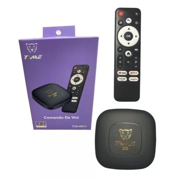 Producto - TV BOX TIME Ultra Slim Android TV 2GB RAM +16GB + COMANDO DE VOZ