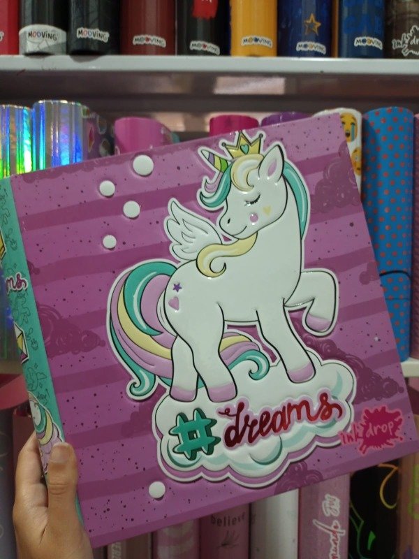 Producto - Carpeta n3 inkdrop - 3 anillos UNICORNIOS