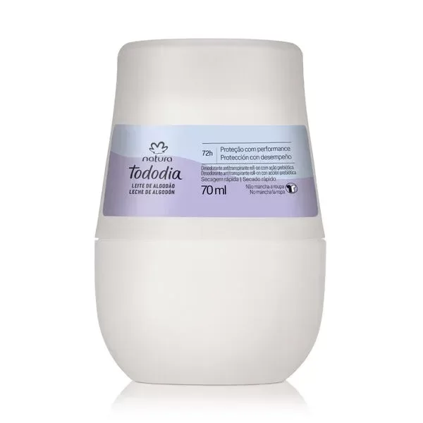 Producto - Tododia leche de algodón desodorante antitranspirante roll-on 70ml.