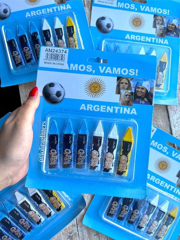 Producto - SET X 6 CRAYONES PINTACARITAS ARGENTINA