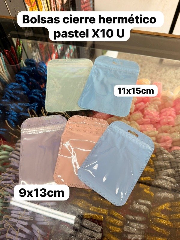 Producto - Bolsa cierre hermetico pastel x10 U