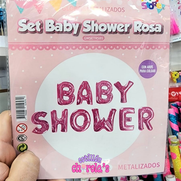 Producto - SET FRASE - BABY SHOWER ROSA