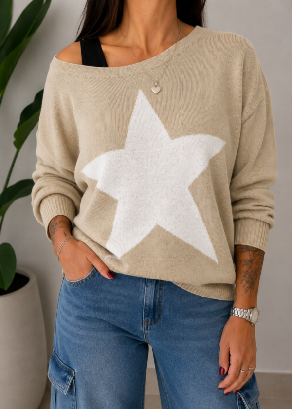 Producto - Sweater Estrella - Beige