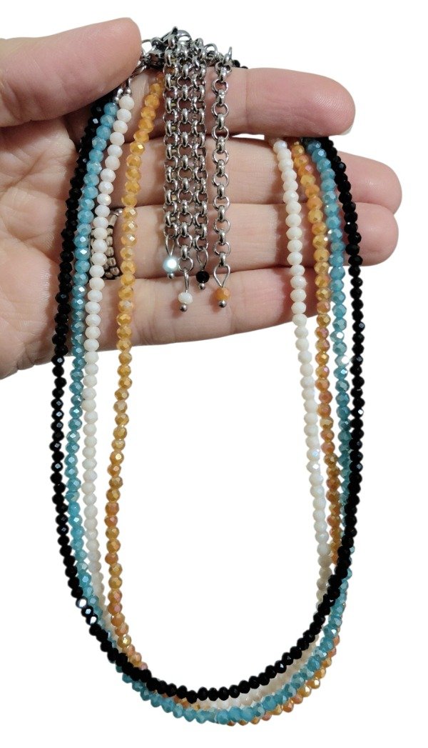Producto - Collar de Acero con Mini Cristales