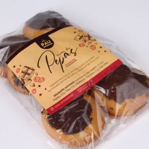 Producto - Galletas Pepas de Frambuesa y Chocolate - PAU