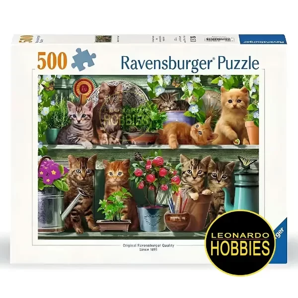 Producto - Gatos en el Estante 500 Piezas Ravensburger 12000205
