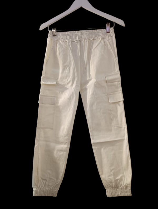 Producto - Babuchas cargo de bengalina blanco.