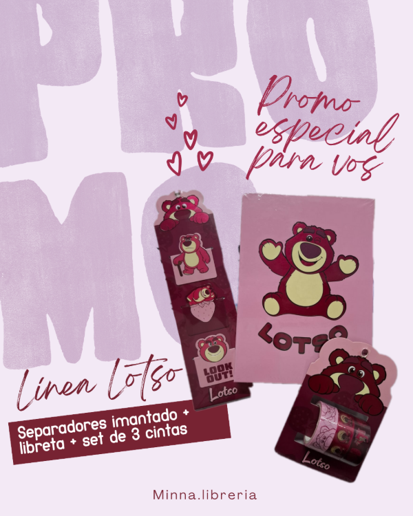 Producto - Oferta: libreta, separadores imantados y set de 3 cintas