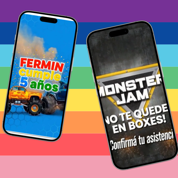 Producto - Video invitacion digital Monster Jam - 1