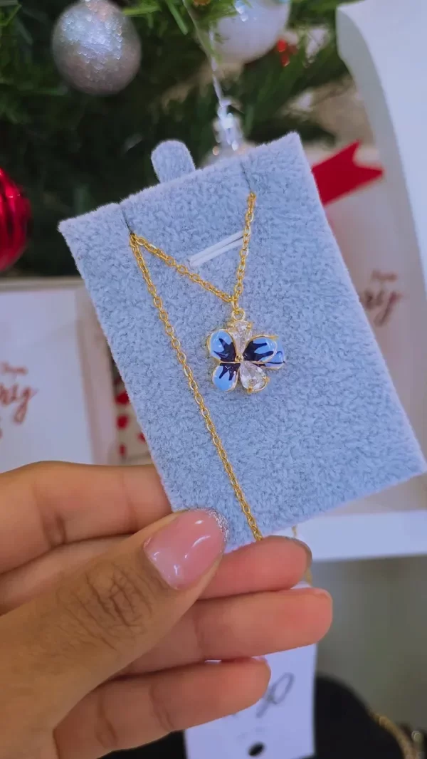 Producto - Collar flor azul AD