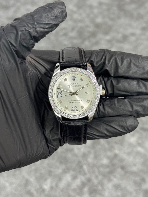 Producto - ROLEX DATEJUST CUERO PLATA BLANCO (calidad A+)