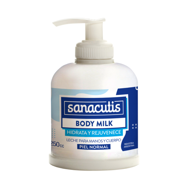 Producto - SANACUTIS BODY MILK CON VALVULA 250 CC