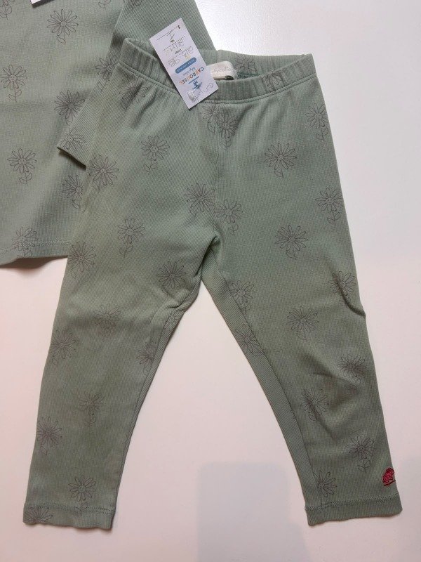 Producto - Conjunto verde con flores Babycottons - 2