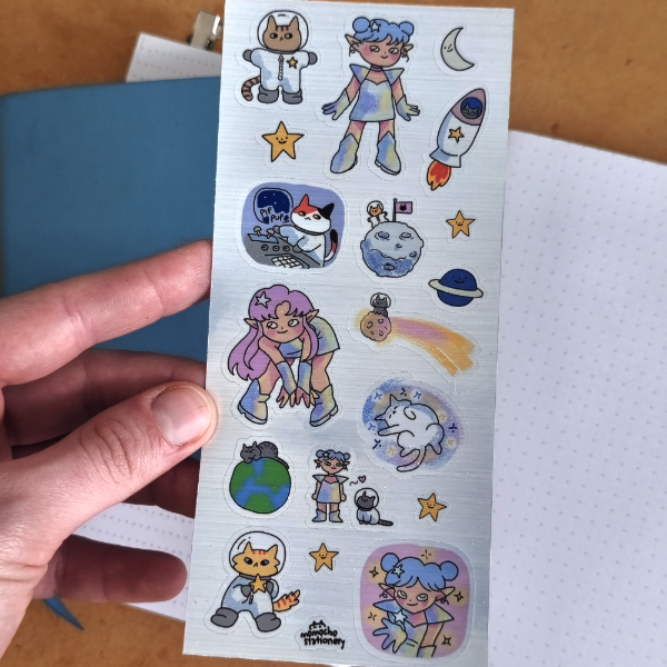 Producto - plancha de stickers galactic