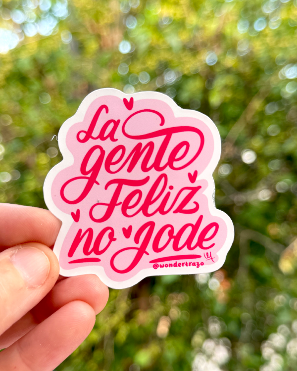 Producto - STICKER humor kawaii GENTE FELIZ