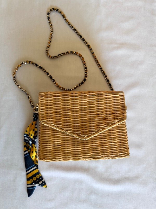 Producto - Bandolera mimbre ZARA