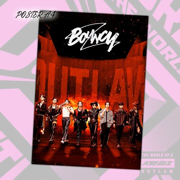 Producto - Poster A4 - ATEEZ OUTLAW
