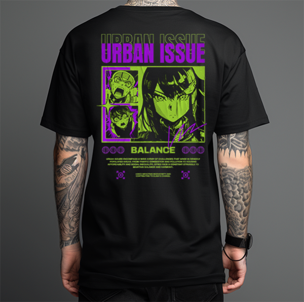 Producto - Remera Oversize Urban Issue Anime Style