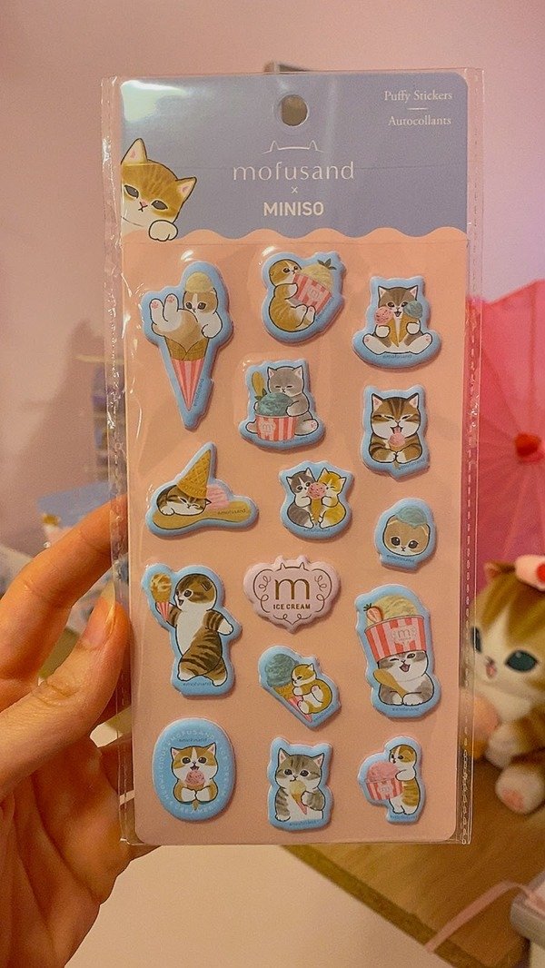 Producto - Mofusand Stickers Puffy