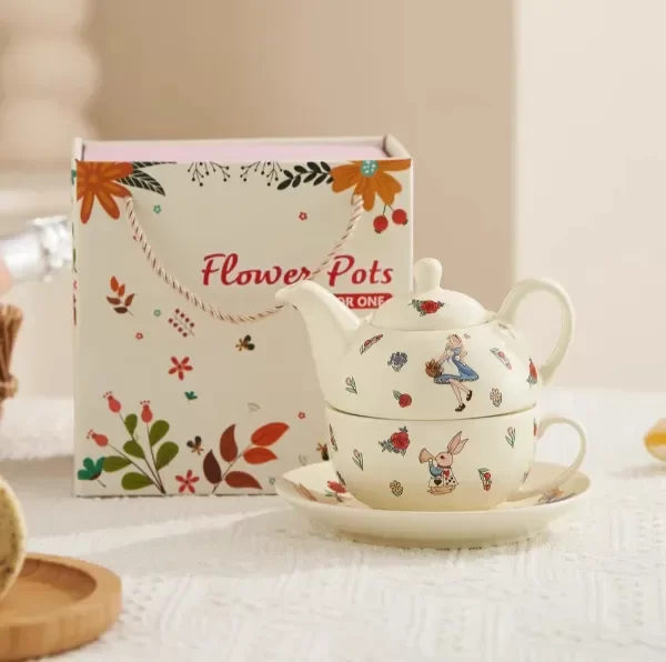 Producto - SET TETERA Y TAZA CERAMICA ALICIA