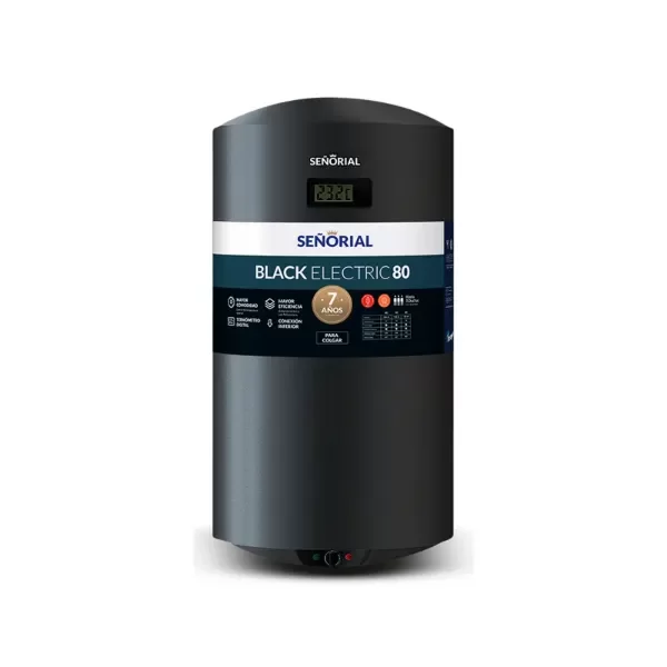 Producto - TERMOTANQUE ELÉCTRICO SEÑORIAL 80 LTS BLACK