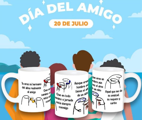 Producto - Plantilla para taza del día del amigo Ataque 77
