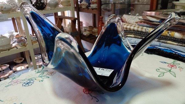 Producto - Centro cristal azul