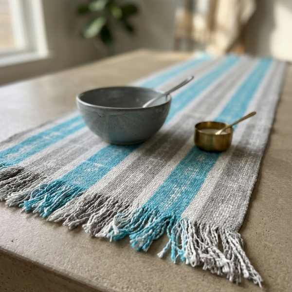 Producto - Camino rayas turqueza